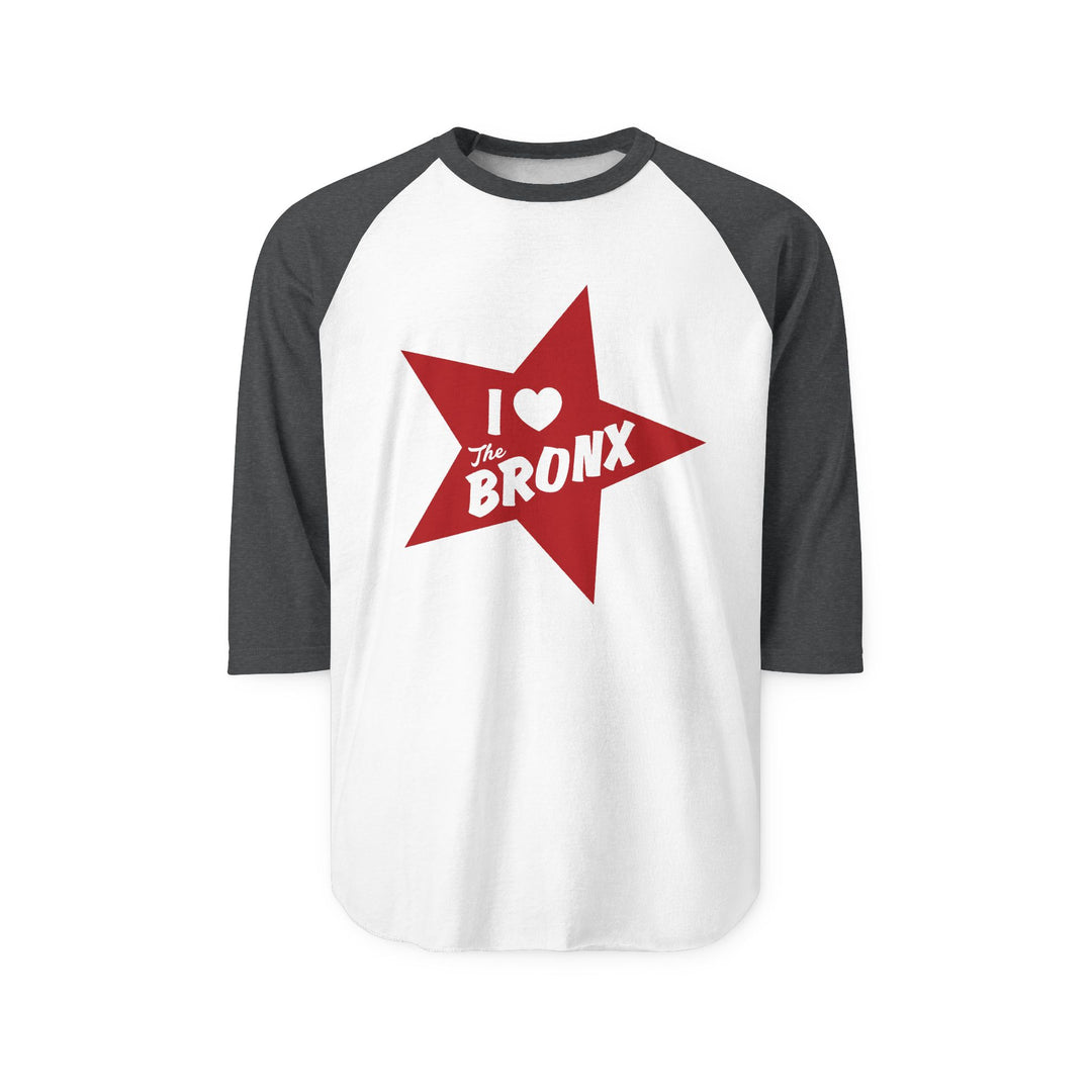 I Love the Bronx, Unisex Three-Quarter Sleeve Raglan Shirt