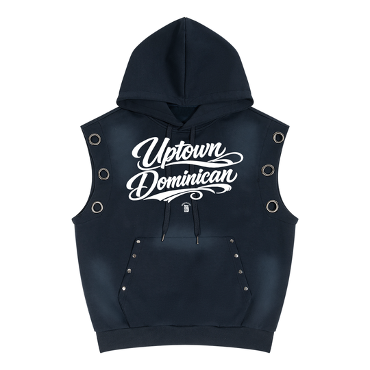 Uptown Dominican Unisex Vintage Wash Sun Fade Sleeveless Hoodie