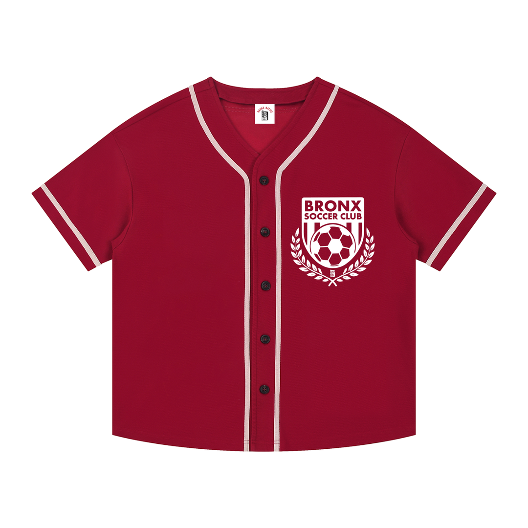 Bronx Soccer Club Contrast Piped Button-Up Jersey