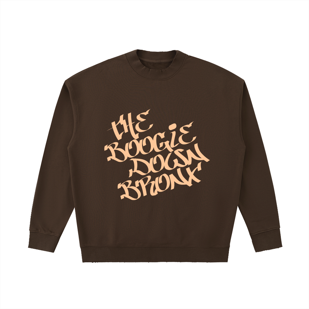 The Boogie Down BX Drop Shoulder Crewneck Sweatshirt