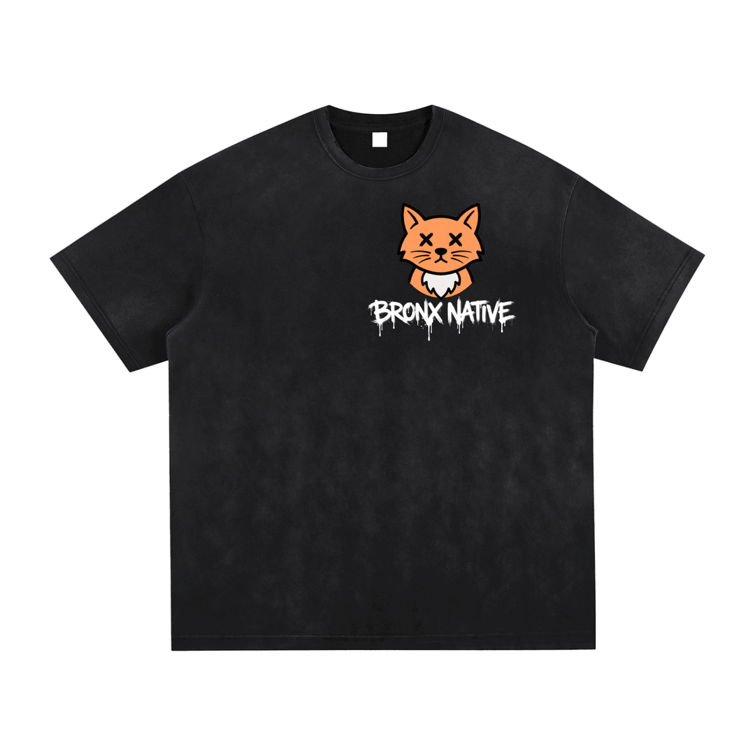 BX Bodega Cats Limited Edition Vintage Washed Hand-Frayed T-Shirt by Bronx Native for New York summer