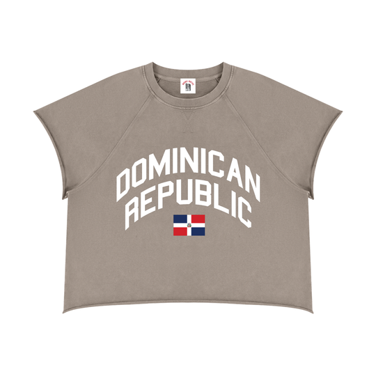 Dominican Republic Unisex Vintage Wash Raw Edge T-Shirt