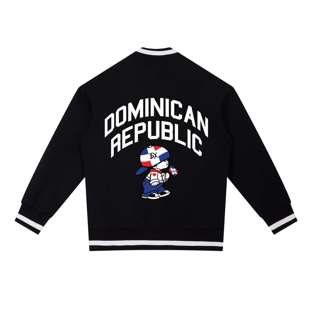 DR Independence Contrast Piping Zip Bomber Jacket