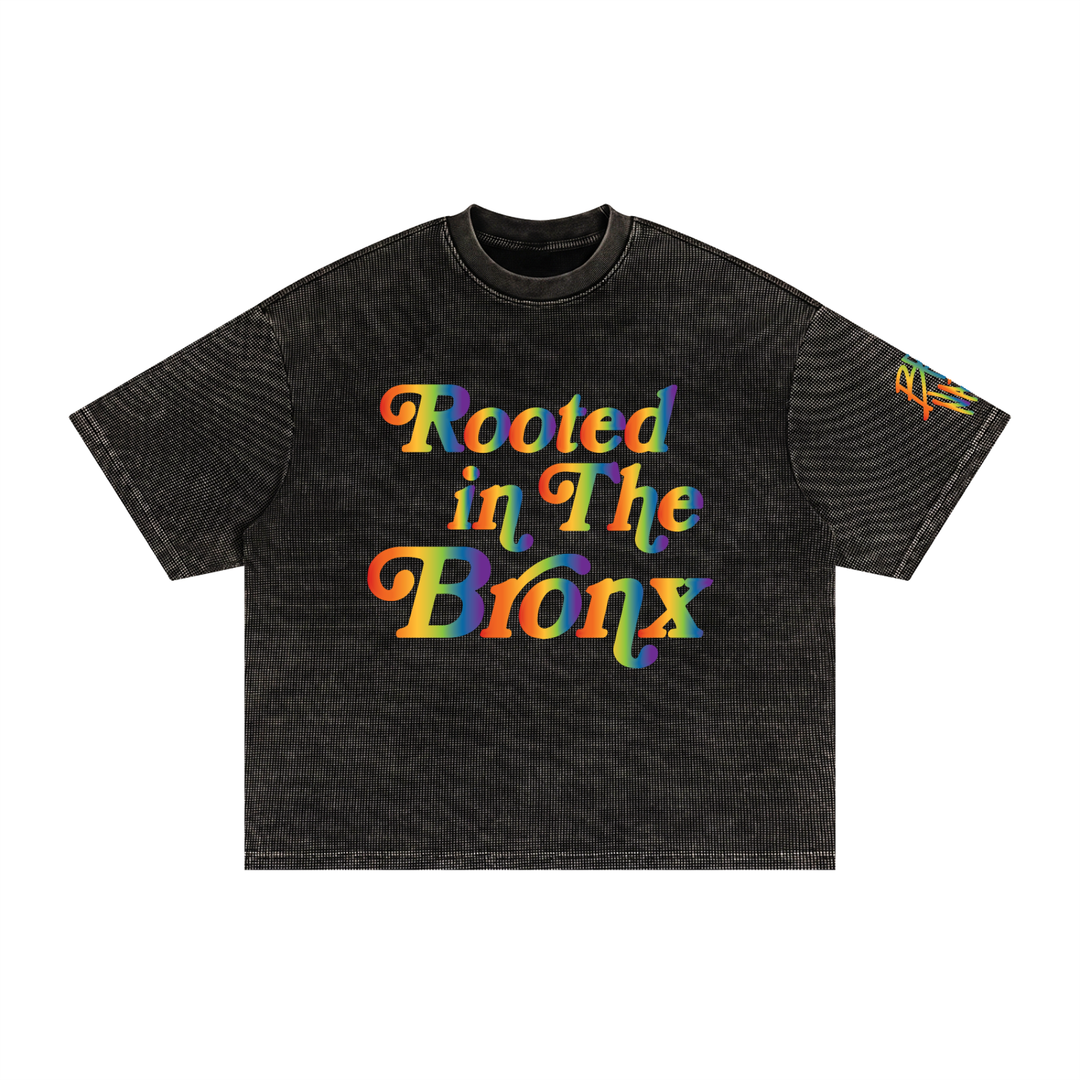 Textured Waffle Washed Boxy T-Shirt