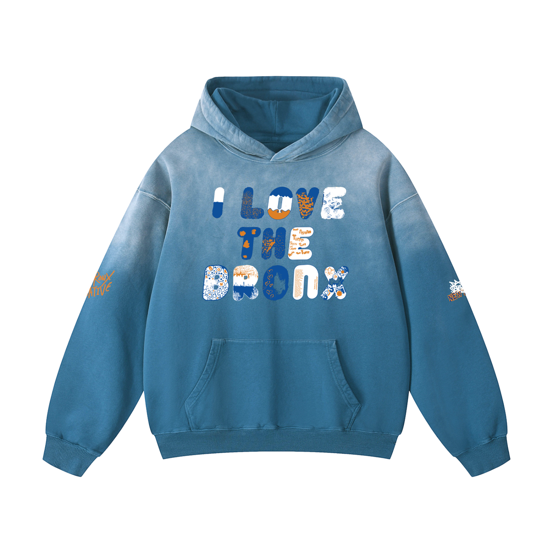 I L🧡💙VE The Bronx Heavy Oversized Hoodie