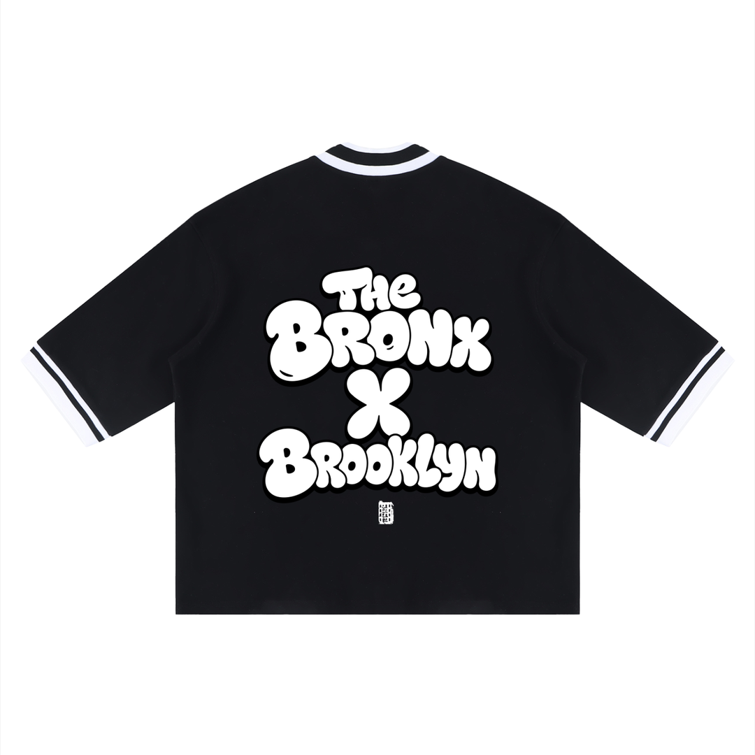 BX x BK 30th Anniversary Boxy Baseball Jersey by Bronx Native — BX x BK 30th Anniversary Stadium Series product image