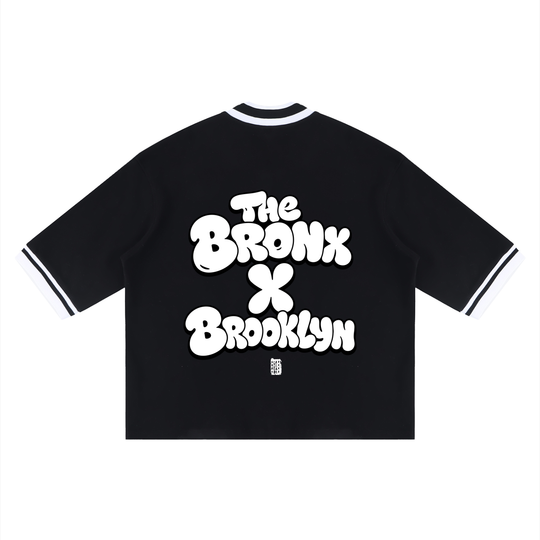 BX x BK 30th Anniversary Boxy Baseball Jersey by Bronx Native — BX x BK 30th Anniversary Stadium Series product image