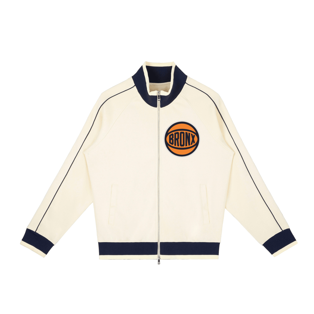 Bronx Basketball 2026 Playoff Edition Color Block Raglan Sleeve Zip Track Jacket by Bronx Native