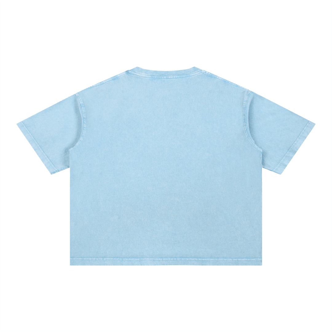 Boogie Down My City Mineral Wash Boxy Cotton T-Shirt by Bronx Native for New York summer