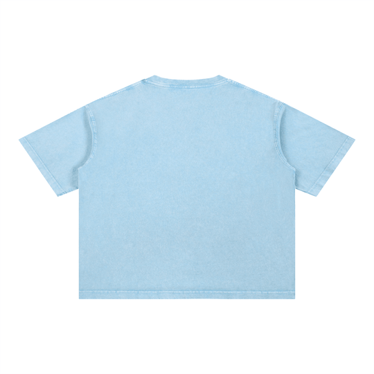 Boogie Down My City Mineral Wash Boxy Cotton T-Shirt by Bronx Native for New York summer