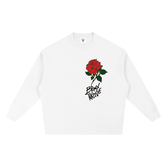 Bronx Rose Knitted Round Neck Oversize Sweatshirt by Bronx Native for New York summer