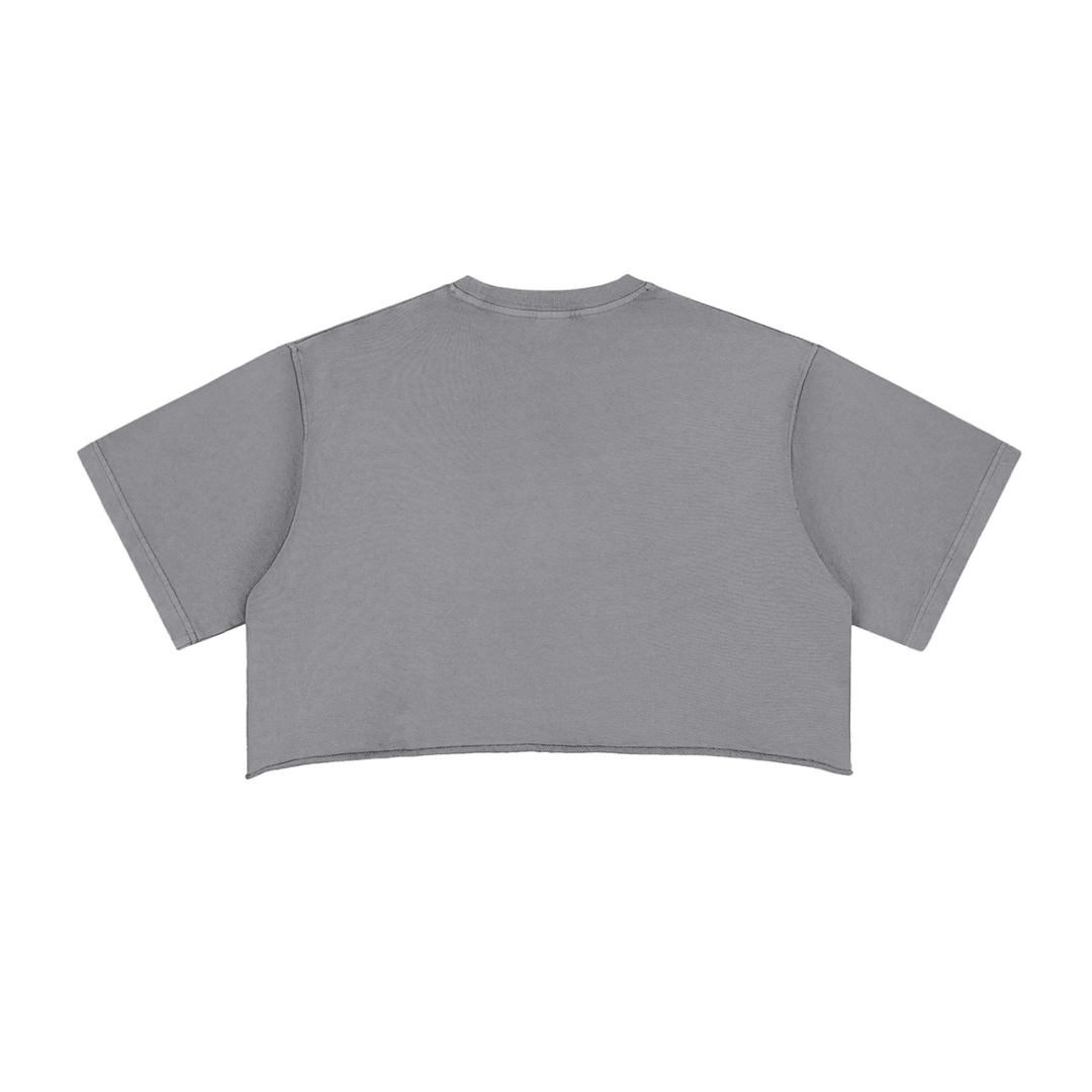 Bronx Basketball 2026 Playoff Edition Women's Snow Washed Raw Edge Crop Top by Bronx Native