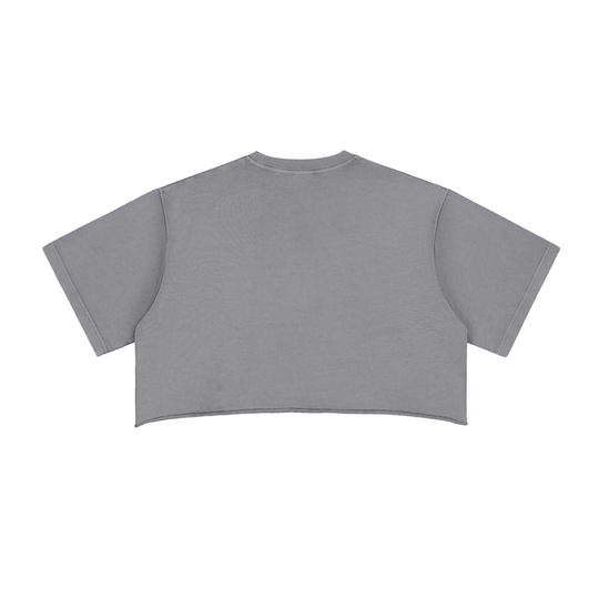 Bronx Basketball 2026 Playoff Edition Women's Snow Washed Raw Edge Crop Top by Bronx Native