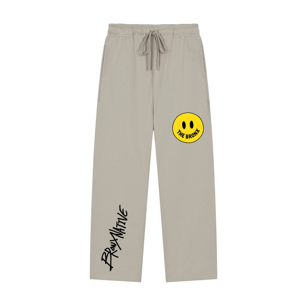 Have a Bronx Day Solid Color Straight-Leg Sweatpants