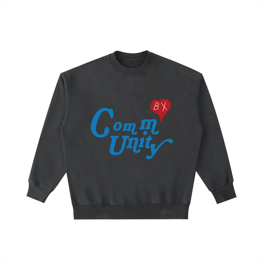BX Community Vintage Washed Heavyweight Crewneck Sweatshirt