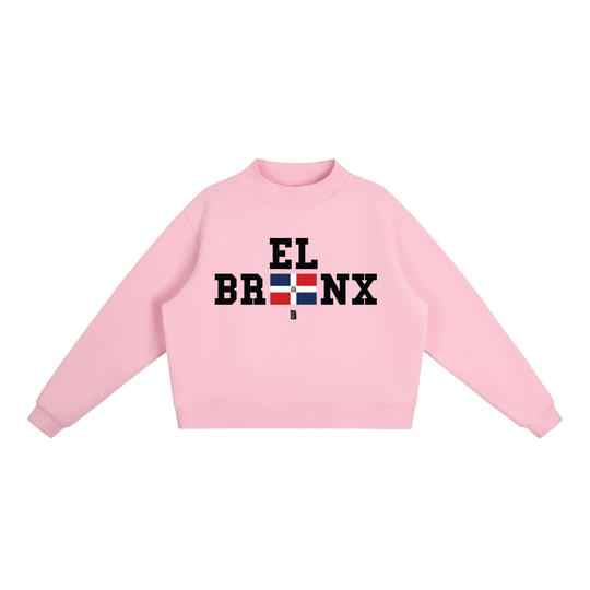 Essential Fleece Mock-Neck Crew Sweatshirt