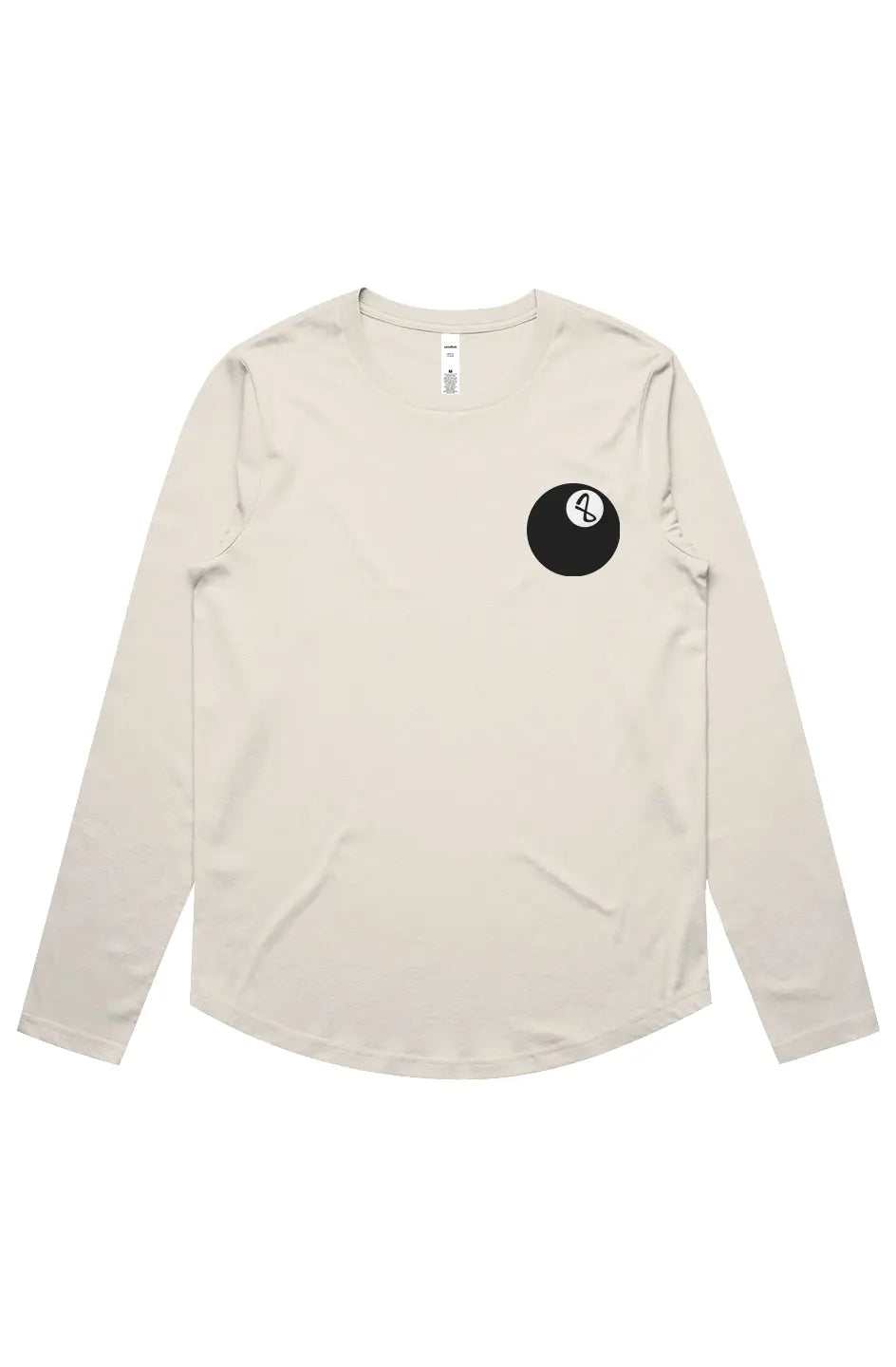 8-Ball 8-Year Anniversary Womens Maple Curve LS Tee