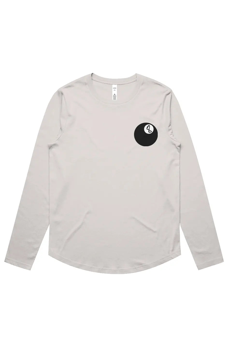 8-Ball 8-Year Anniversary Womens Maple Curve LS Tee