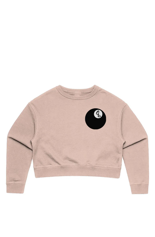 8-Ball Womens Cropped Crew