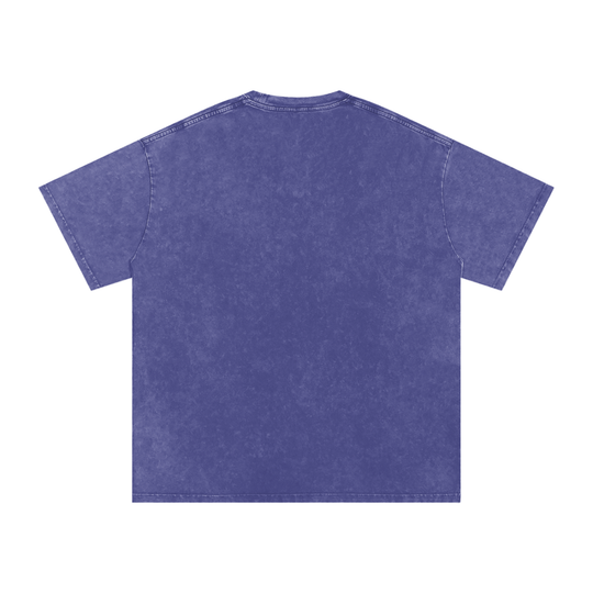 BronxRican Flag PR Edition Snow Washed Oversized Cotton T-Shirt by Bronx Native - Puerto Rico Collection