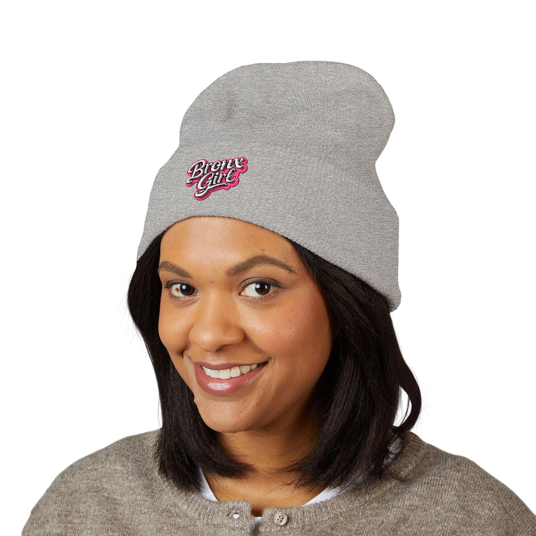 Beanie — "Bronx Girl" Embroidered Cuffed Winter Hat by Bronx Native