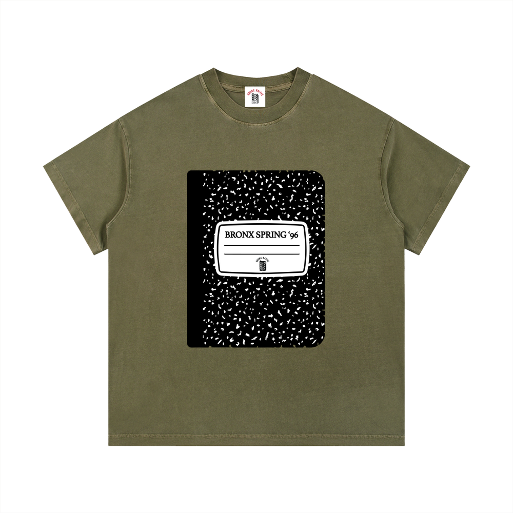 Bronx Spring Composition Notebook Vintage Wash Cotton T-Shirt