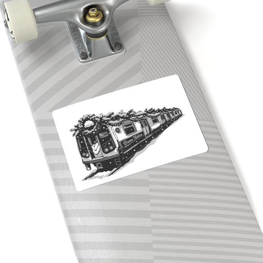 Train Car BXN Holiday Ed. (Black & White) Sticker