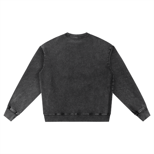 Bronx MAXXing Snow Wash Oversized Crewneck Sweatshirt by Bronx Native for New York summer