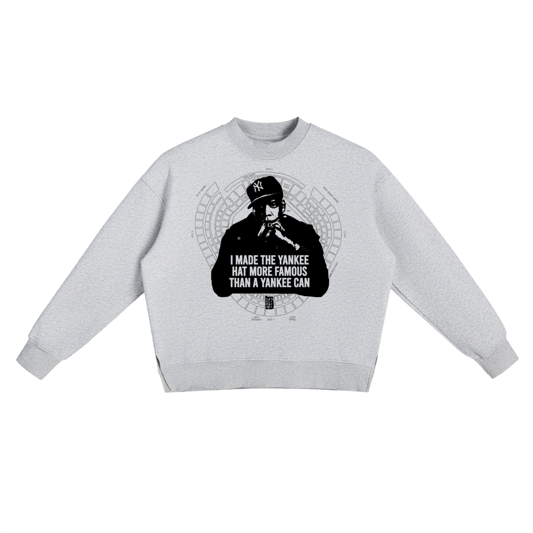 More Famous JZ x BX Takeover Fleece Side Slit Crewneck Sweatshirt
