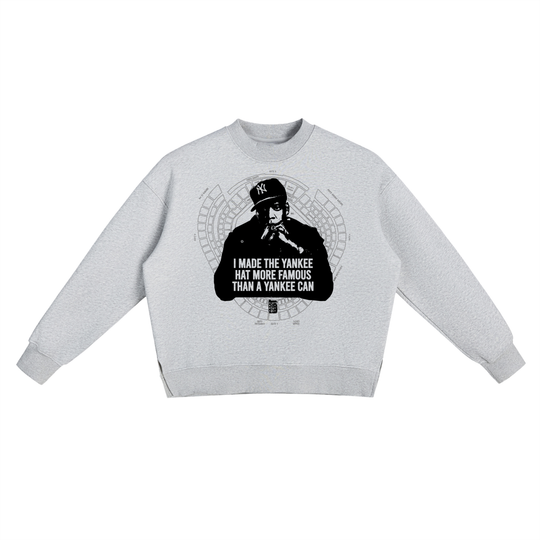 More Famous JZ x BX Takeover Fleece Side Slit Crewneck Sweatshirt