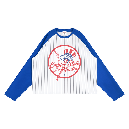 BX x BK 30th Anniversary Striped Raglan Long Sleeve by Bronx Native — BX x BK 30th Anniversary Stadium Series product image