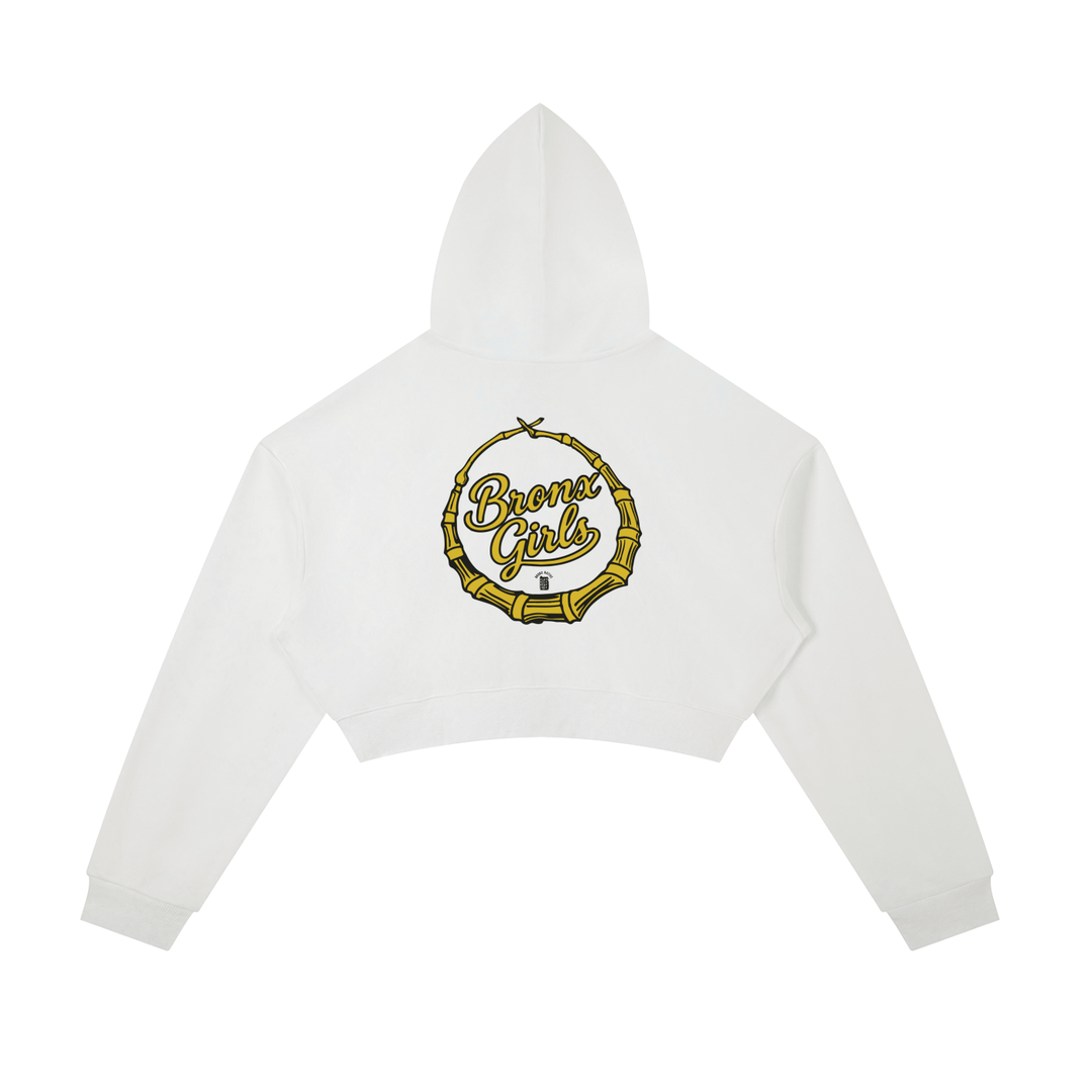 Essential Cropped Zip-Up Hoodie