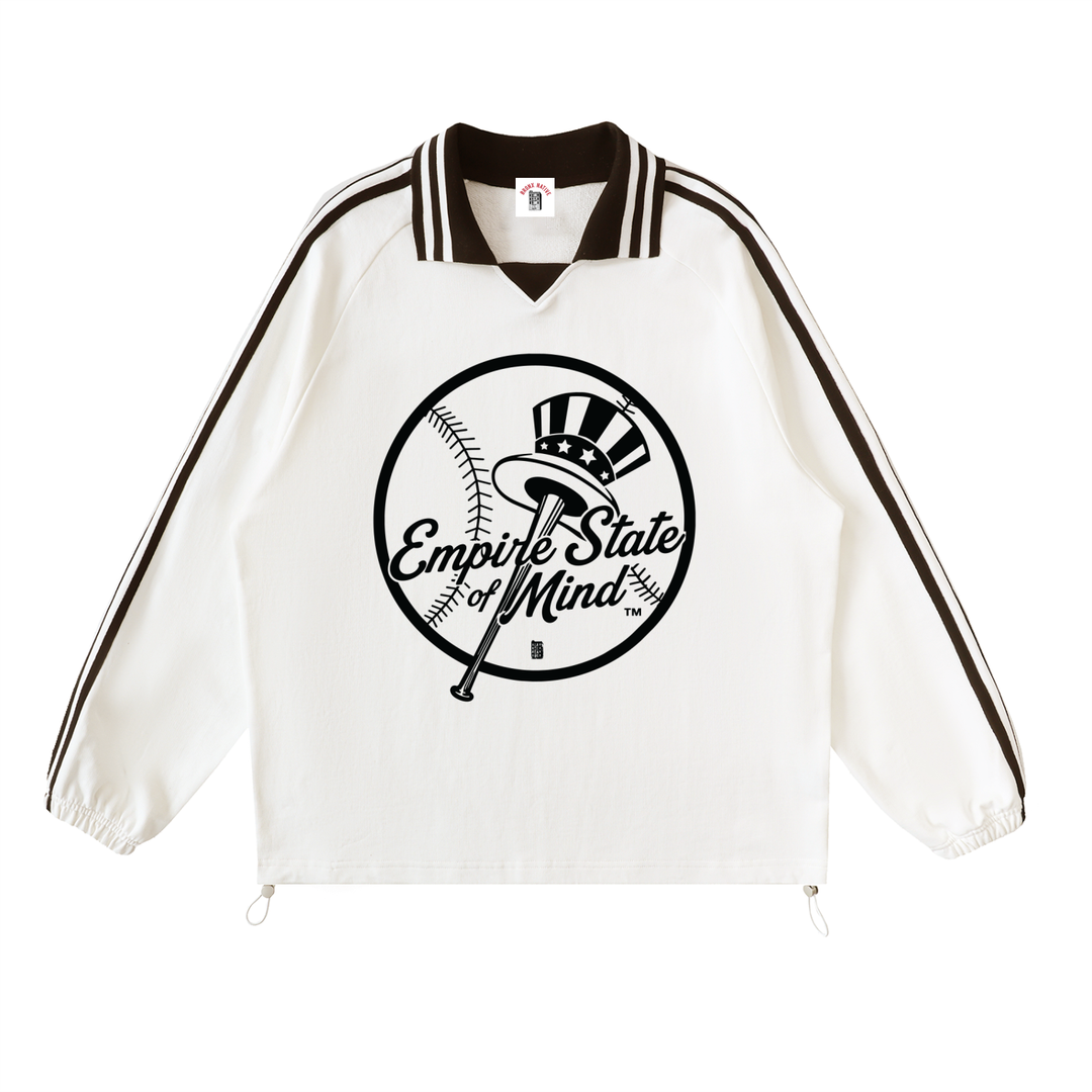 Empire State of Mind Lim. Edition Jay-Zee BX Takeover Contrast Striped Lapel Collar Sweatshirt