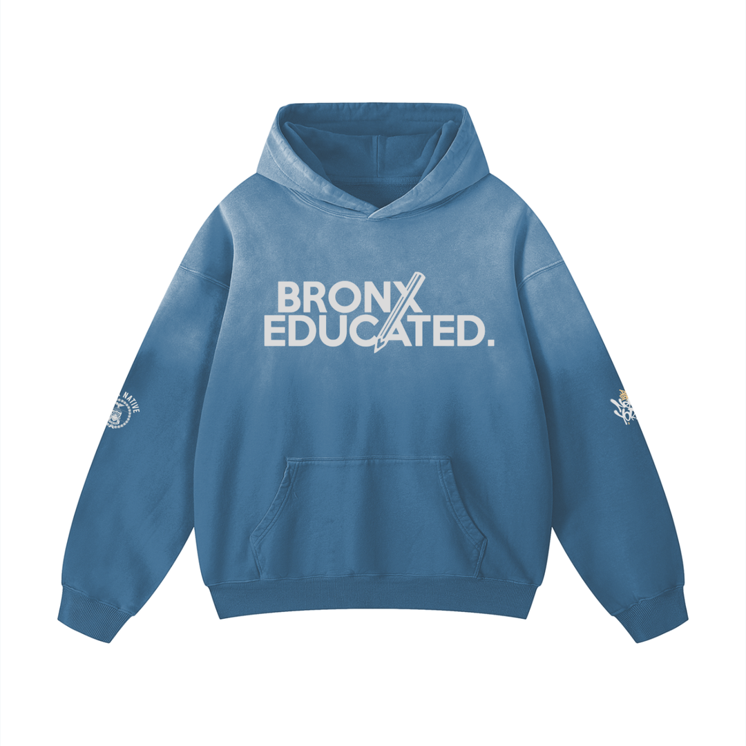 Bronx Educated Heavyweight Sunfade Oversized Hoodie