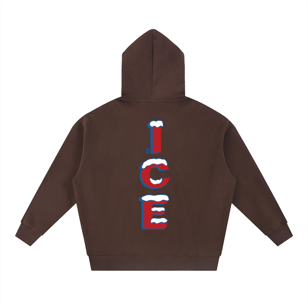 Quarter Ice Essential Oversized Fleece Boxy Hoodie