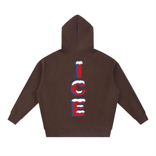 Quarter Ice Essential Oversized Fleece Boxy Hoodie