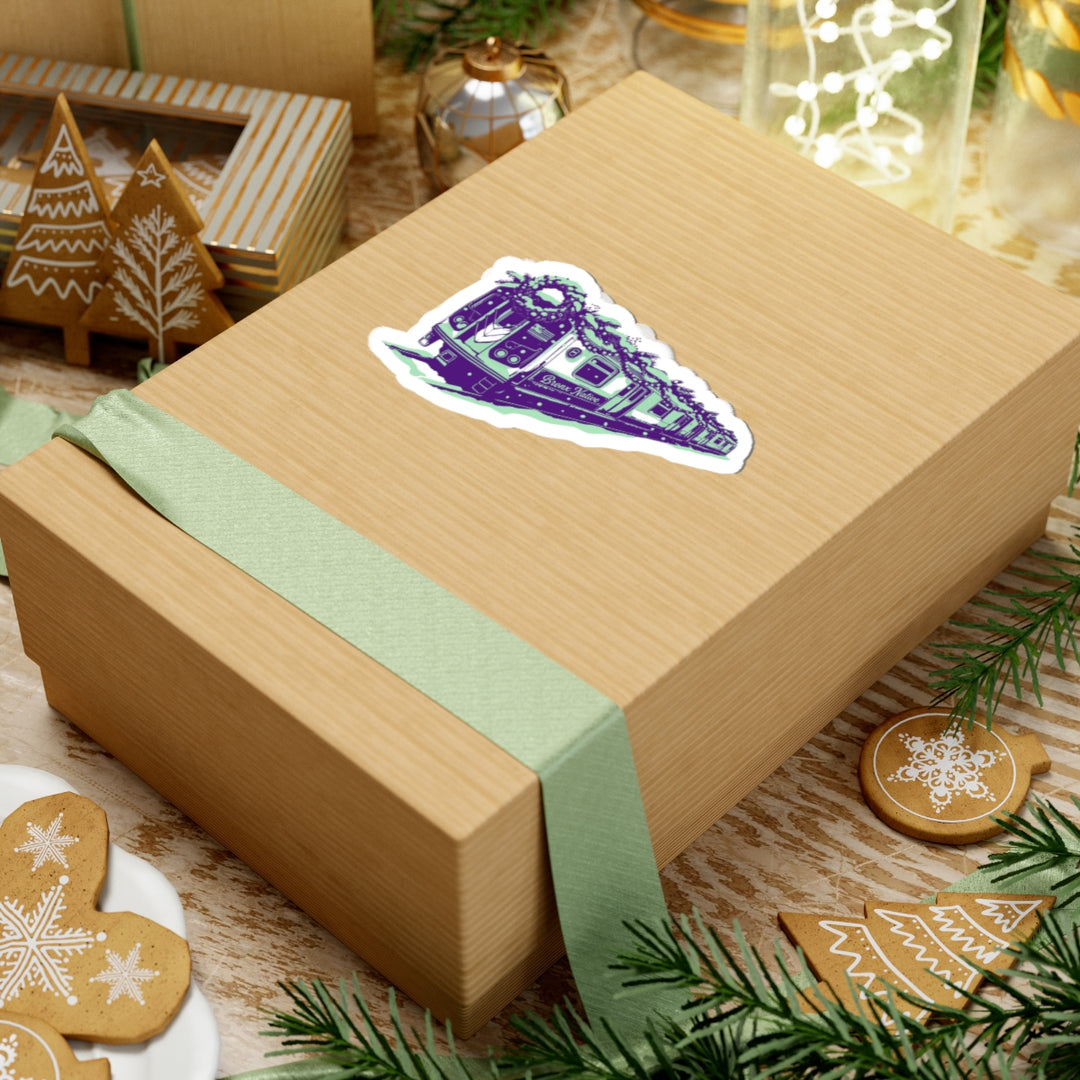 Train Car BXN Holiday Ed. (Purple & Green) Sticker