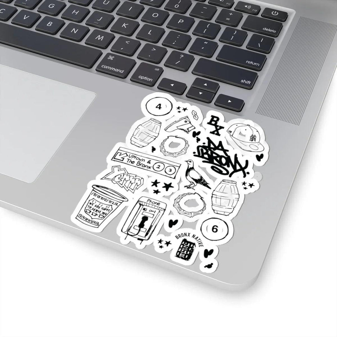 Bronx Starter Pack Icons (Black) Sticker