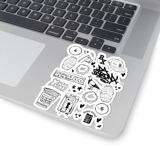 Bronx Starter Pack Icons (Black) Sticker