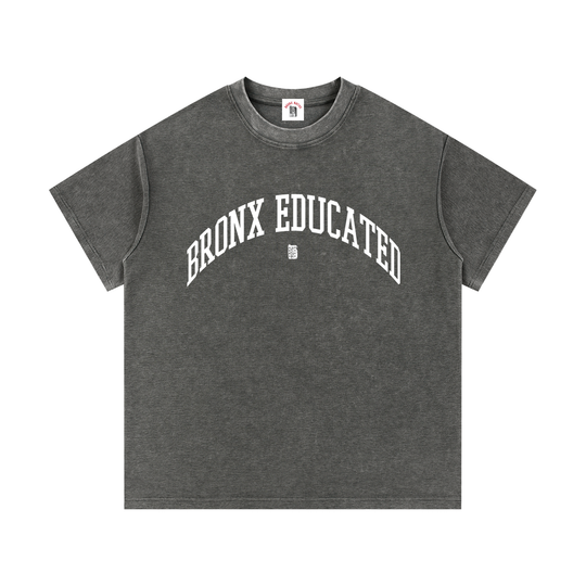 Bronx Educated Mineral Wash Waffle Knit T-Shirt