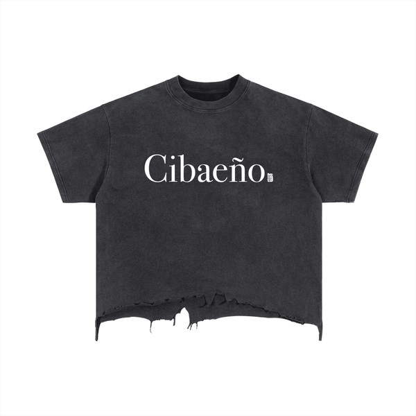 Cibaeño Vintage Wash Boxy Distressed Hem T-S | Bronx Native
