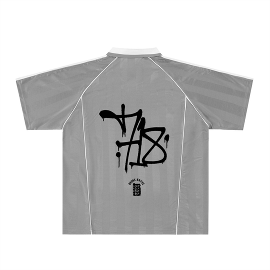 Paraguay x Bronx Native Shadow Stripe Collared Soccer Jersey product image 2 of 2 by Bronx Native