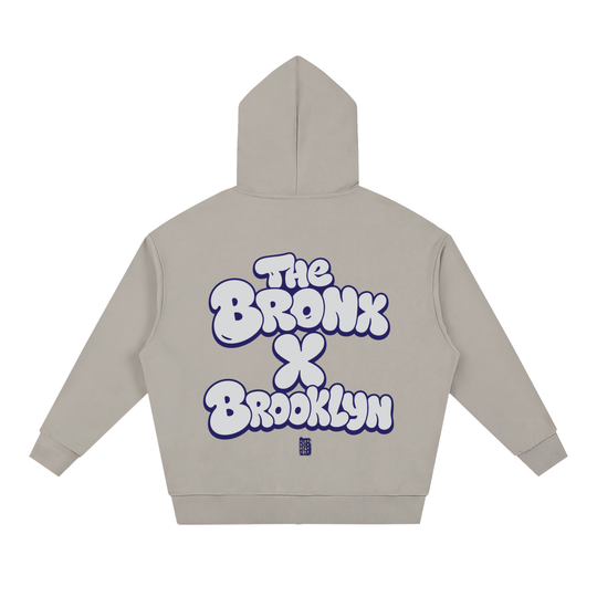 BX x BK 30th Anniversary Unisex Loose Solid Full Zip Hoodie