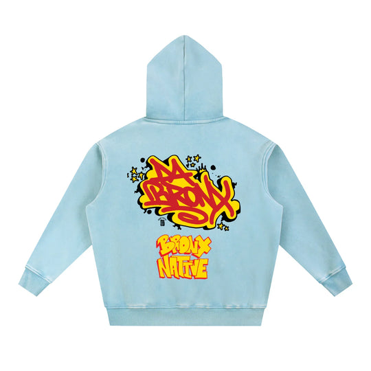 Da Bronx Snow Wash Fleece Oversize Hoodie