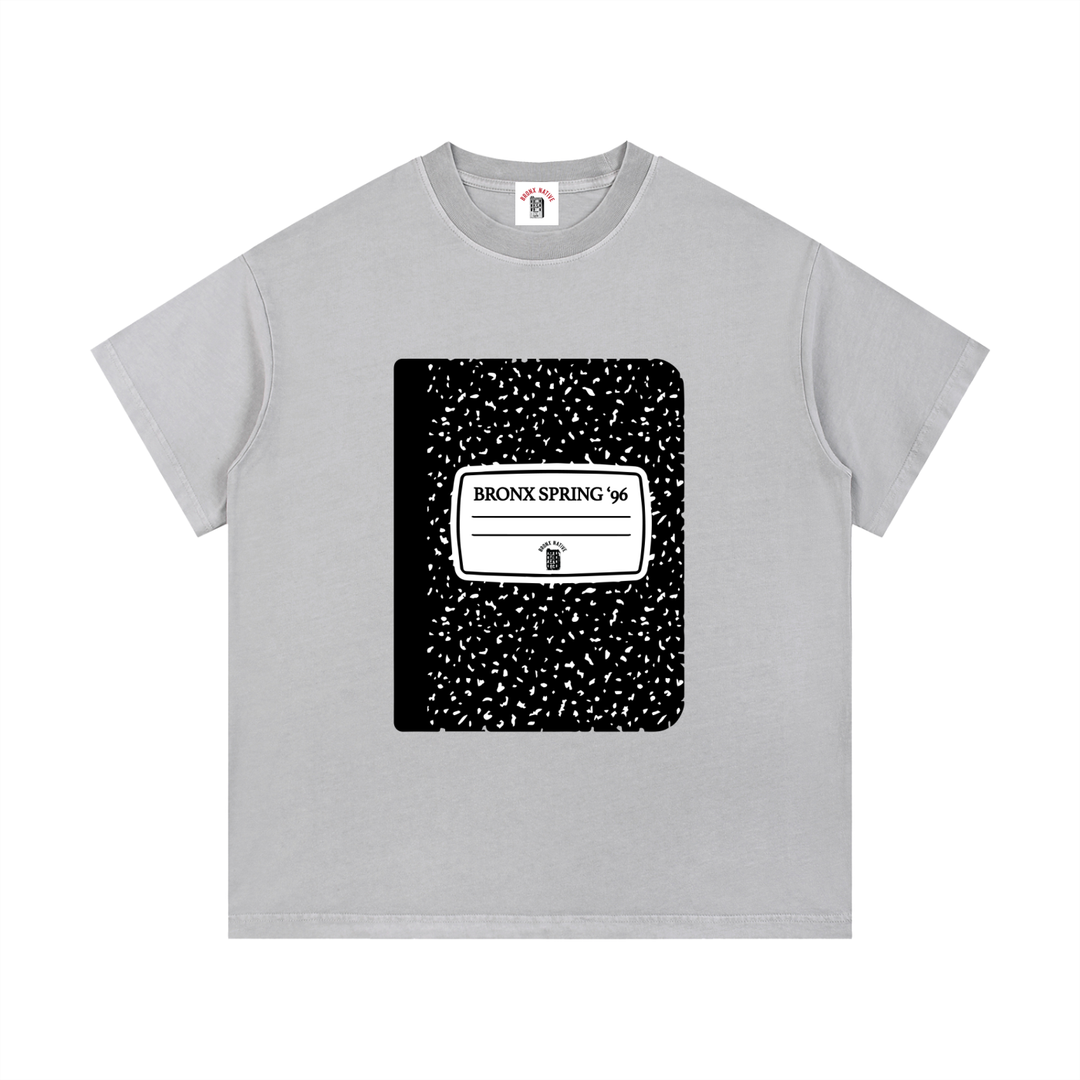 Bronx Spring Composition Notebook Vintage Wash Cotton T-Shirt