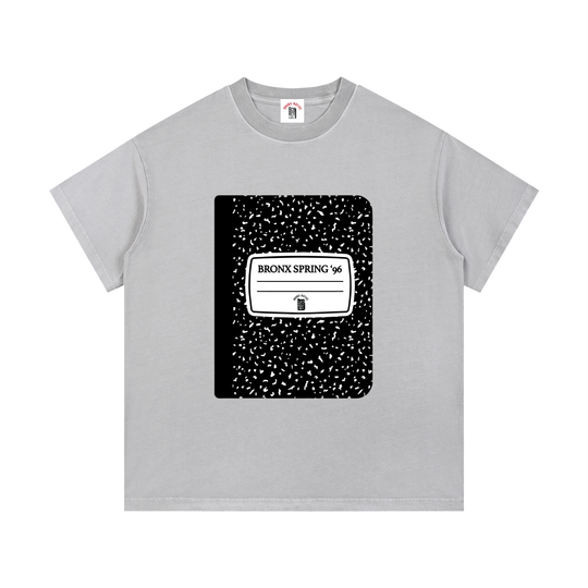 Bronx Spring Composition Notebook Vintage Wash Cotton T-Shirt