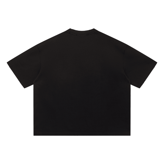Bronx Coded Unisex Sun Fade Distressed Boxy T-Shirt by Bronx Native for New York summer