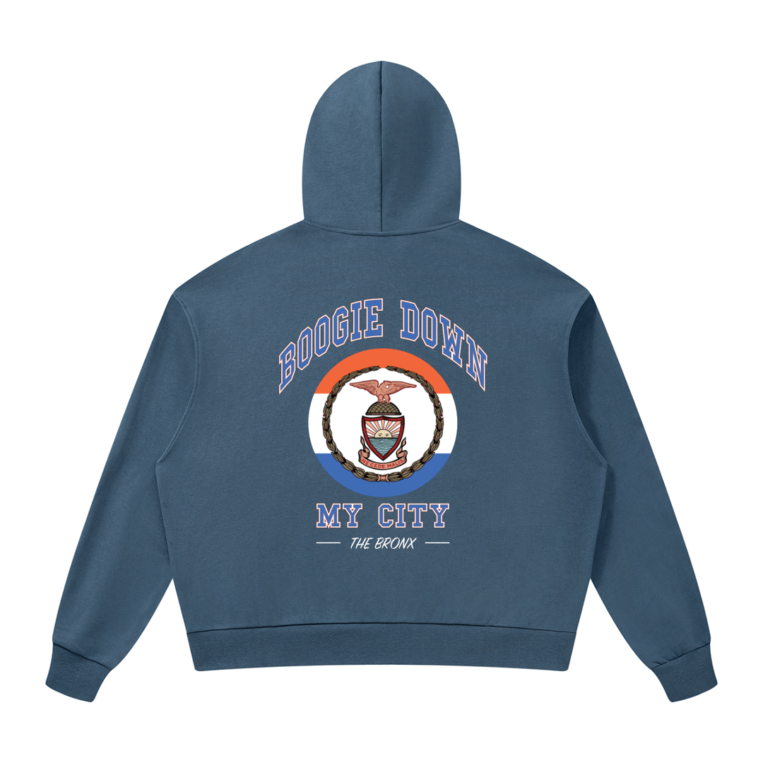Bronx Summer Drop Shoulder Full-Zip Hoodie by Bronx Native — Summer Collection product image