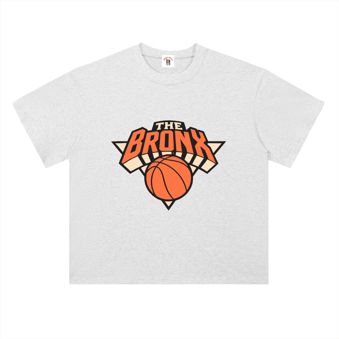 Bronx Basketball 2026 Playoffs Heavyweight Drop Shoulder Cotton T-Shirt by Bronx Native