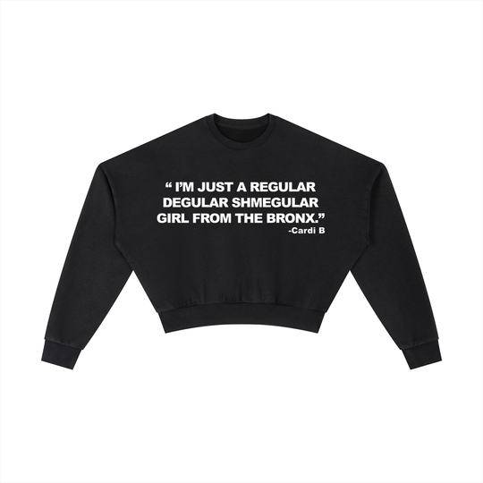 Regular Shmegular Vintage Washed Cropped Sweatshirt